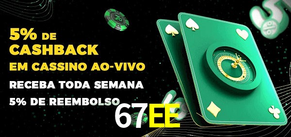 Promoções do cassino ao Vivo 67EE